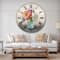 Designart 'French Cottage Bouquet I Mothers Farmhouse Wall Clock